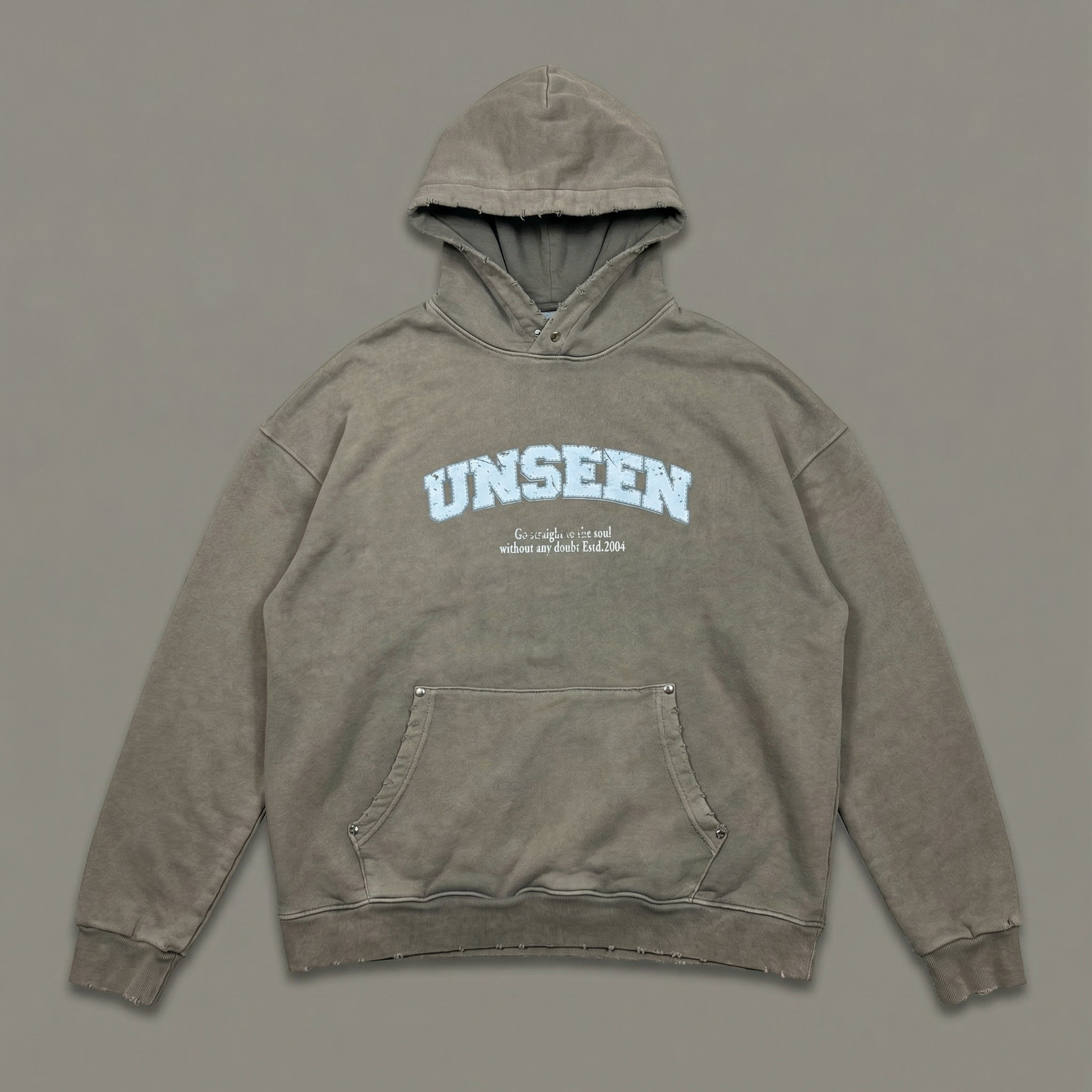 PROMO UNSEEN HOODIE - WASHED GREY